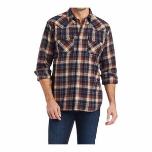 Ariat Hendrik Retro Fit Plaid Snap Button Western Shirt Men’s XXL